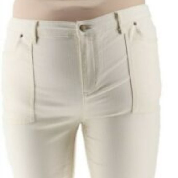 NWT LIZ CLAIBORNE JACKIE BOOT CUT JEAN 20P VANILLA - Picture 2 of 11